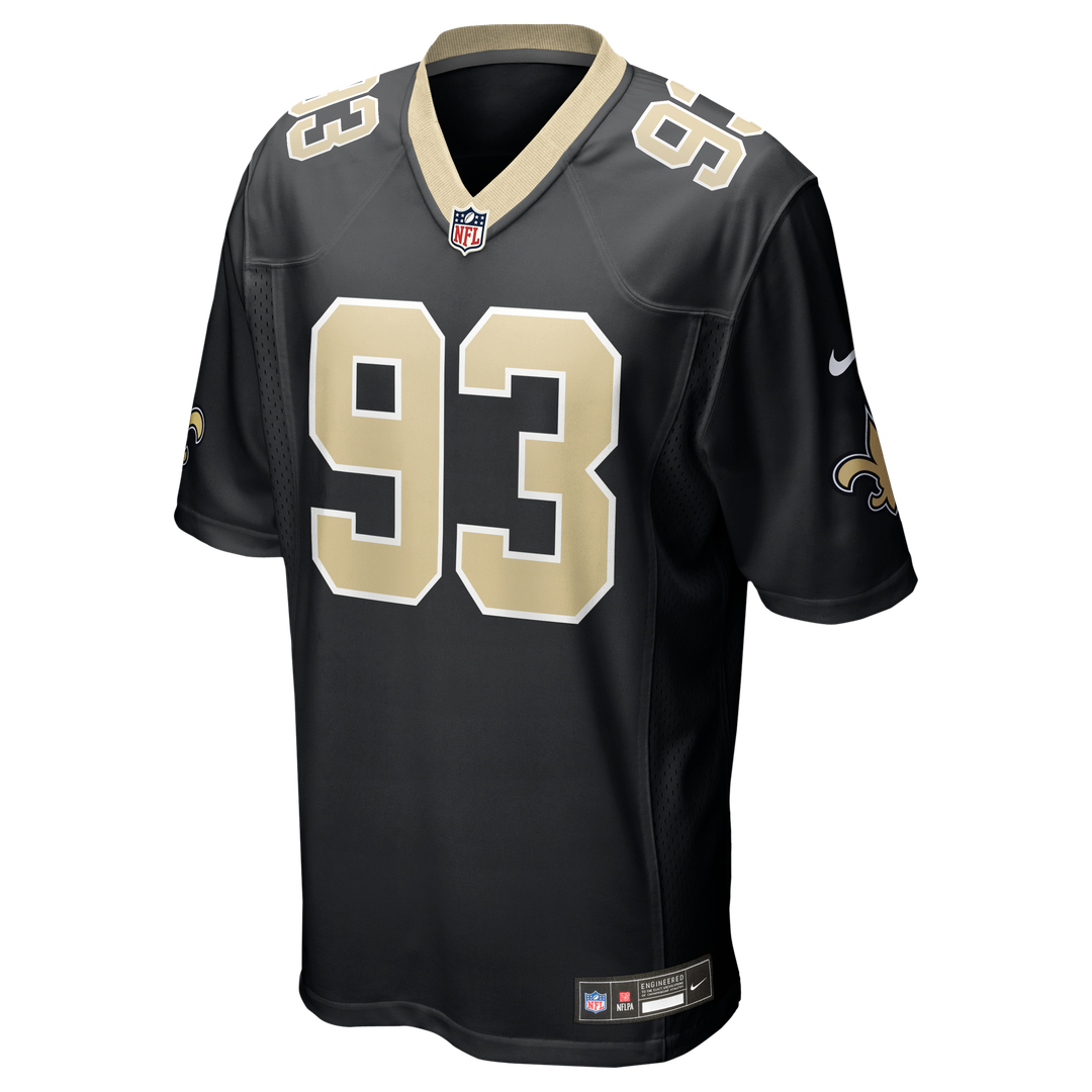 Nathan Shepherd New Orleans Saints Nike Black Game Jersey