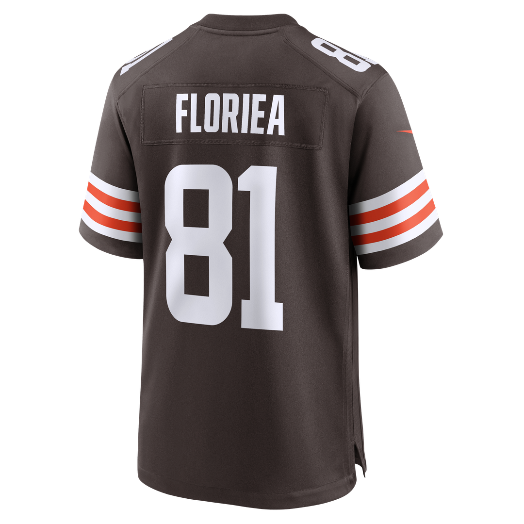 Luke Floriea Cleveland Browns Nike Brown Team Game Jersey