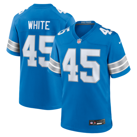 Devin White Detroit Lions Nike Blue Team Game Jersey
