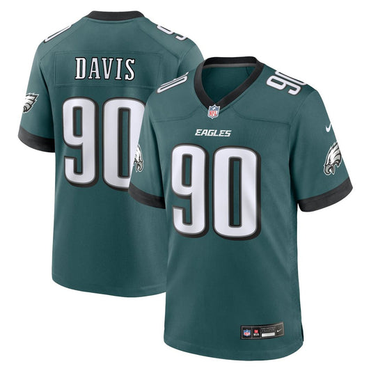 Jordan Davis Philadelphia Eagles Nike Midnight Green Team Game Jersey