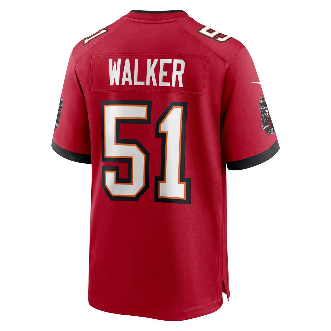 David Walker Tampa Bay Buccaneers Nike Red Team Game Jersey