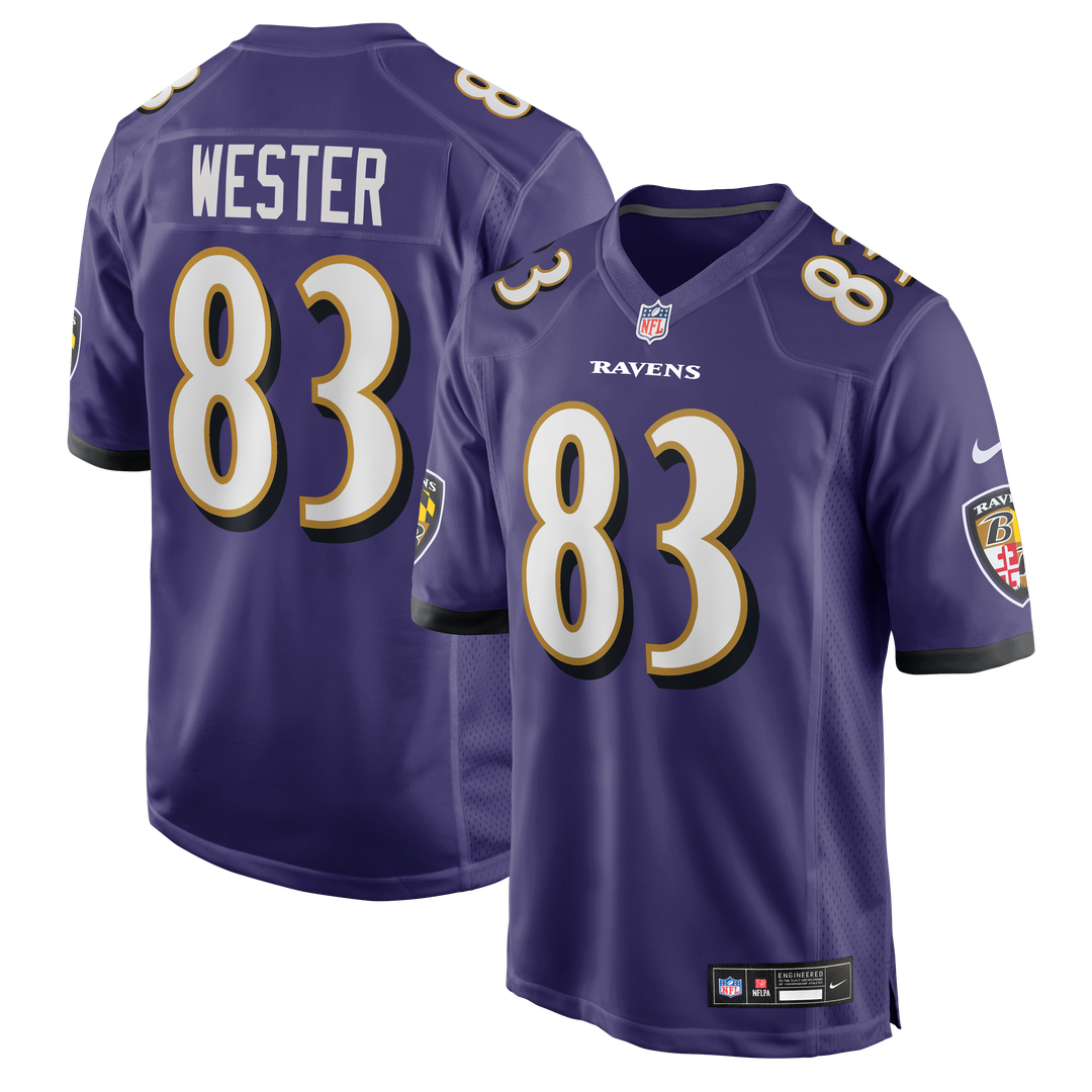 LaJohntay Wester Baltimore Ravens Nike Purple Team Game Jersey