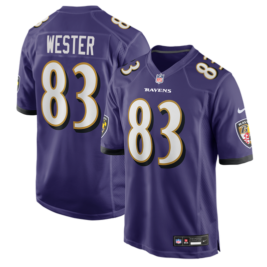 LaJohntay Wester Baltimore Ravens Nike Purple Team Game Jersey
