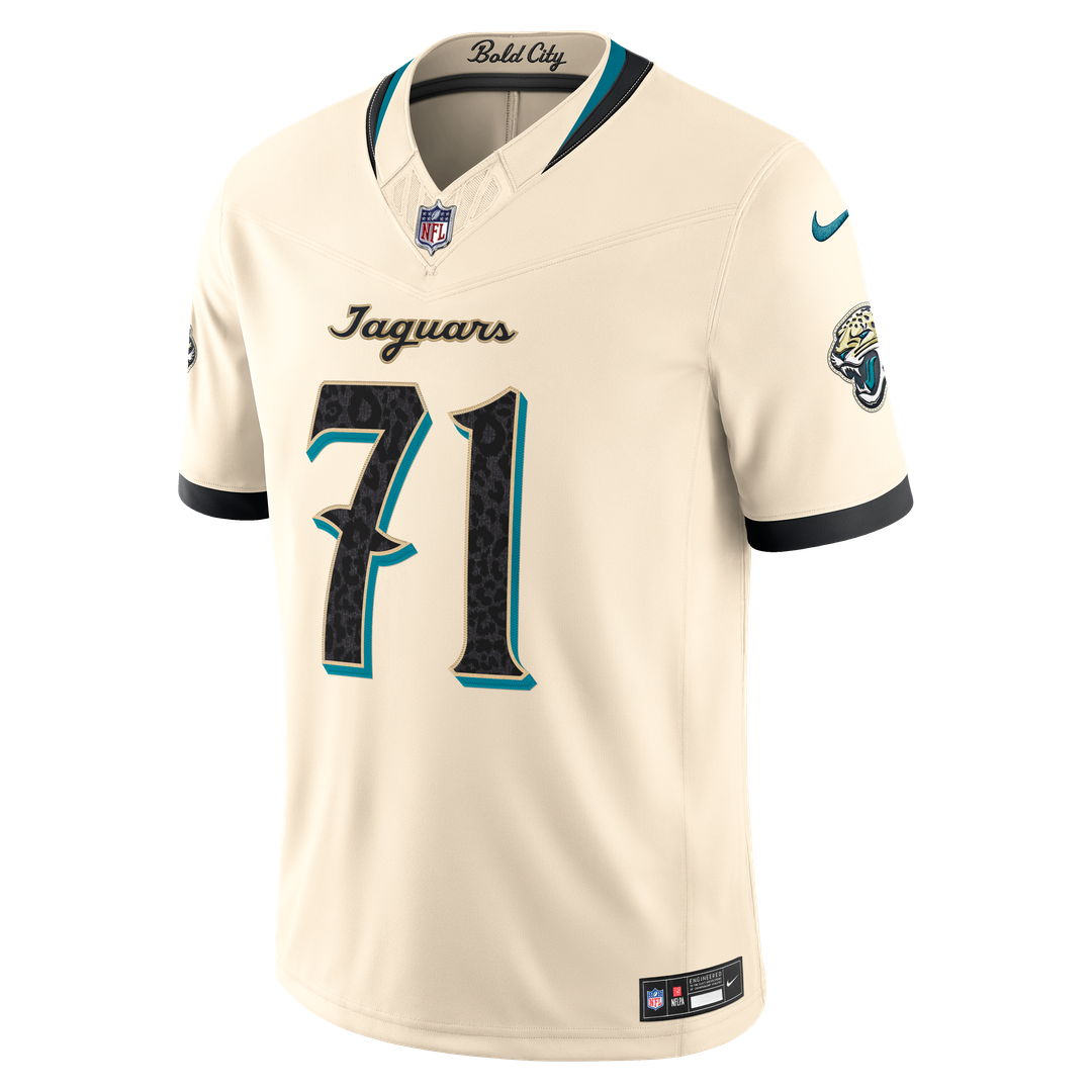 Tony Boselli Jacksonville Jaguars Nike Natural 2026 Rivalries Collection Stitched Limited Jersey