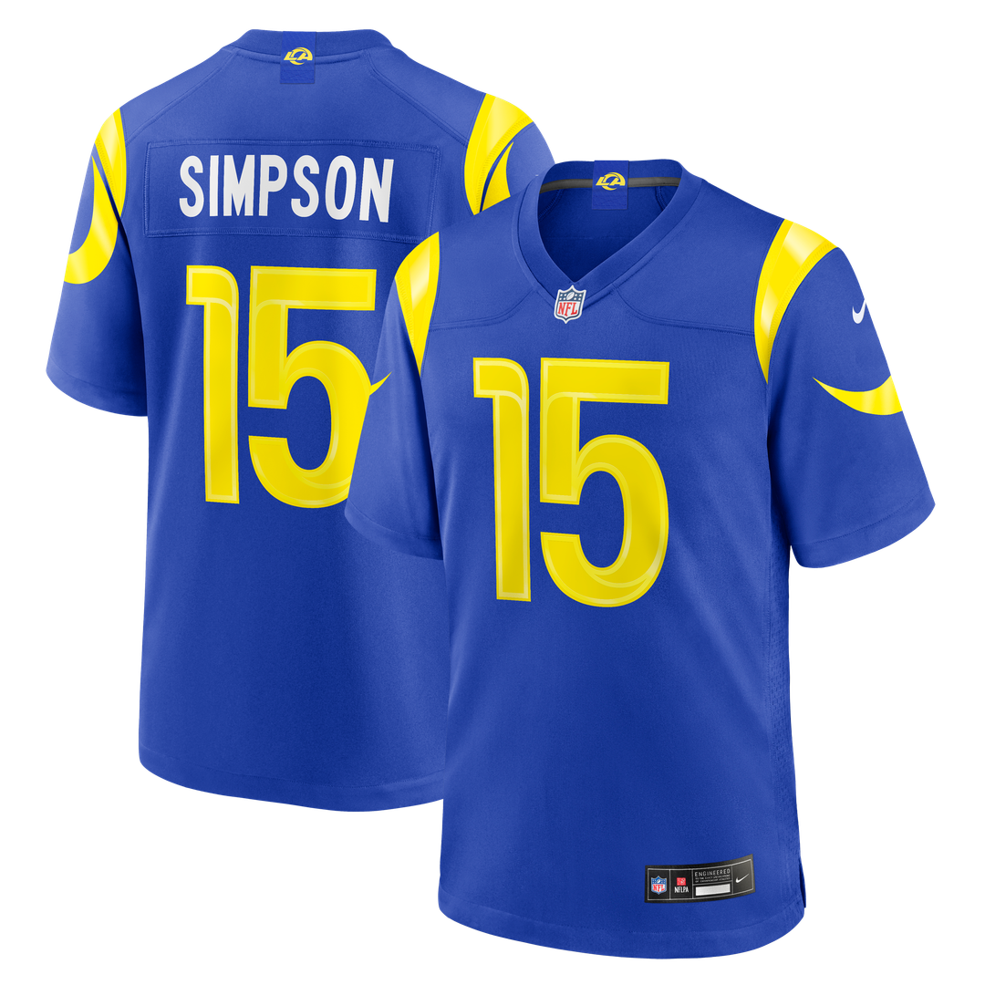 Ty Simpson Los Angeles Rams Nike Royal Team Game Jersey