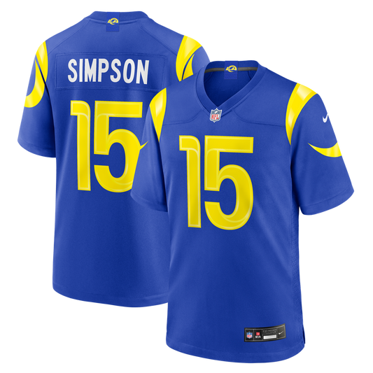 Ty Simpson Los Angeles Rams Nike Royal Team Game Jersey