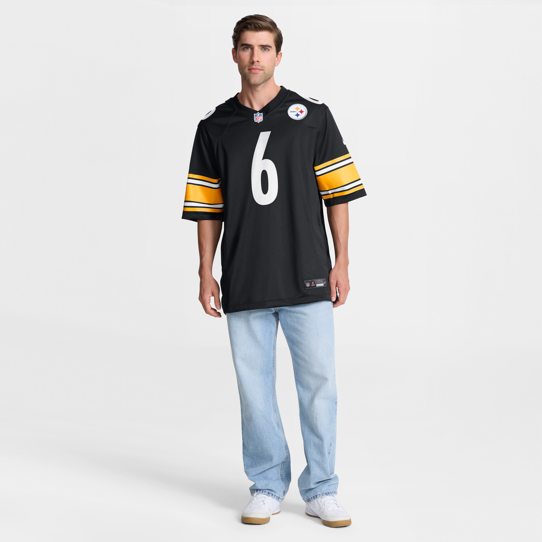 Patrick Queen Pittsburgh Steelers Nike Black Game Jersey