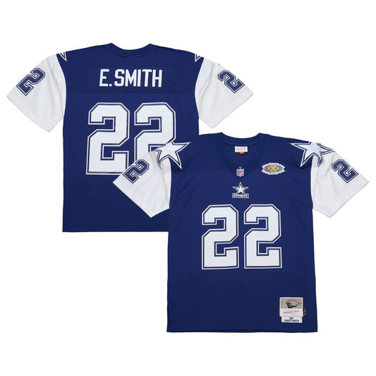 Emmitt Smith Dallas Cowboys Mitchell & Ness Navy 1995 Legacy Replica Jersey