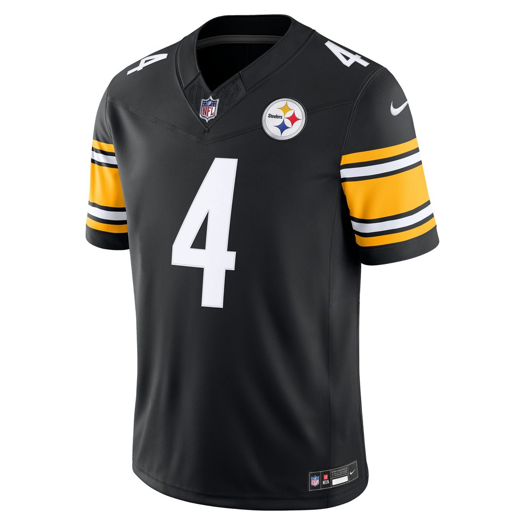 DK Metcalf Pittsburgh Steelers Nike Black Team Vapor F.U.S.E. Stitched Limited Jersey