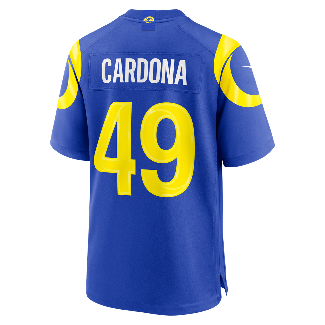 Joe Cardona Los Angeles Rams Nike Royal Team Game Jersey