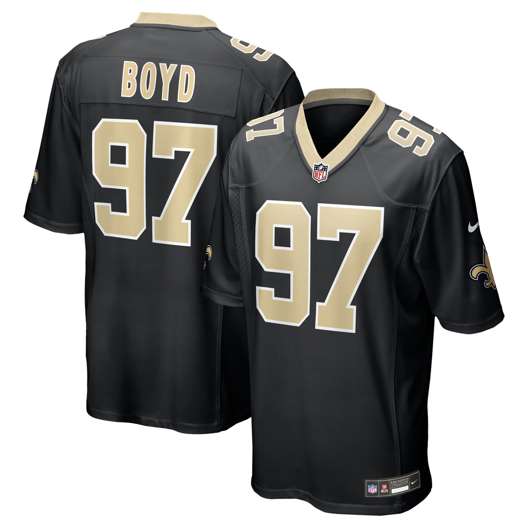 Khristian Boyd New Orleans Saints Nike Black Game Jersey