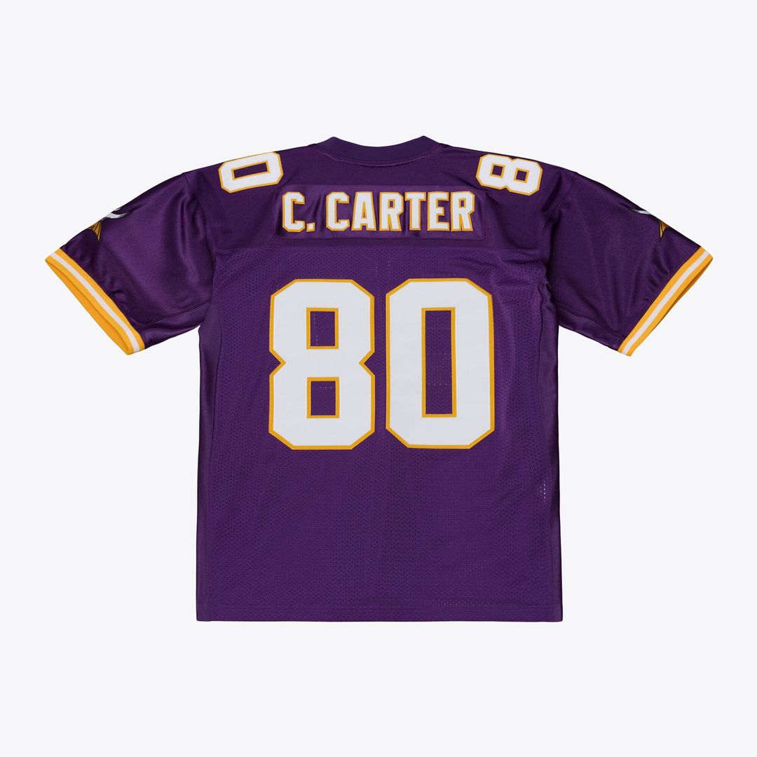 Cris Carter Minnesota Vikings Mitchell & Ness Purple 2001 Authentic Throwback Jersey