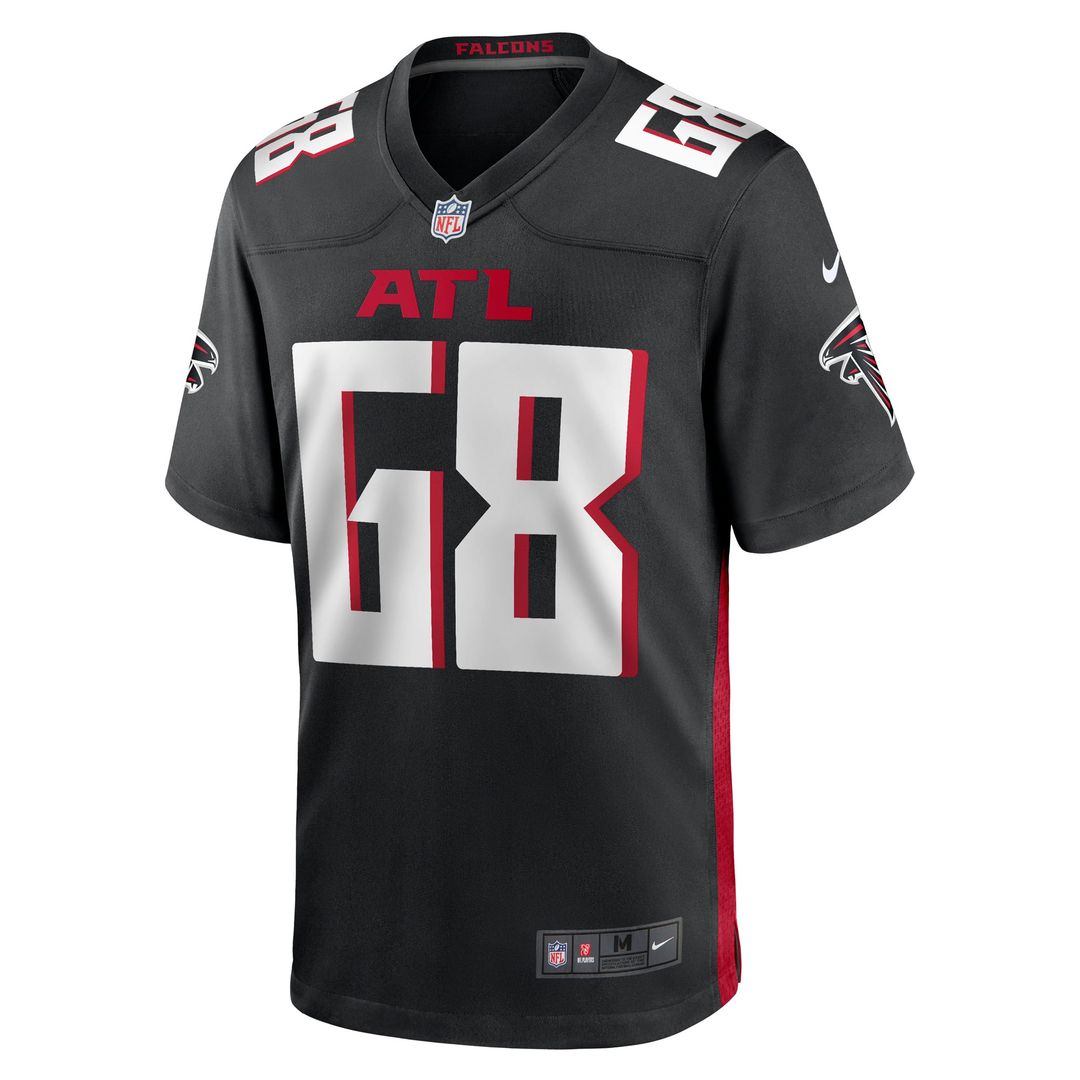 Kyle Hinton Atlanta Falcons Nike Black Team Game Jersey