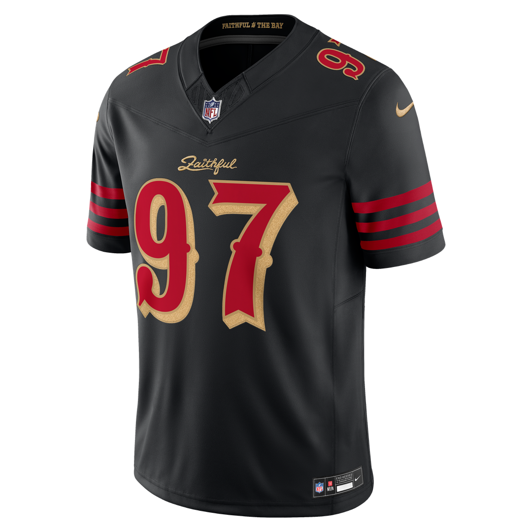 Nick Bosa San Francisco 49ers Nike Black Rivalries Collection Stitched Limited Jersey
