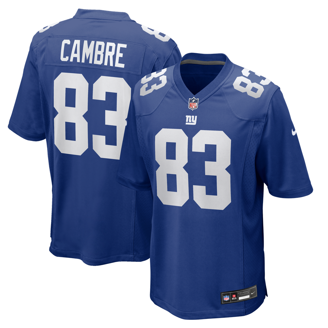 Dalen Cambre New York Giants Nike Royal Team Game Jersey