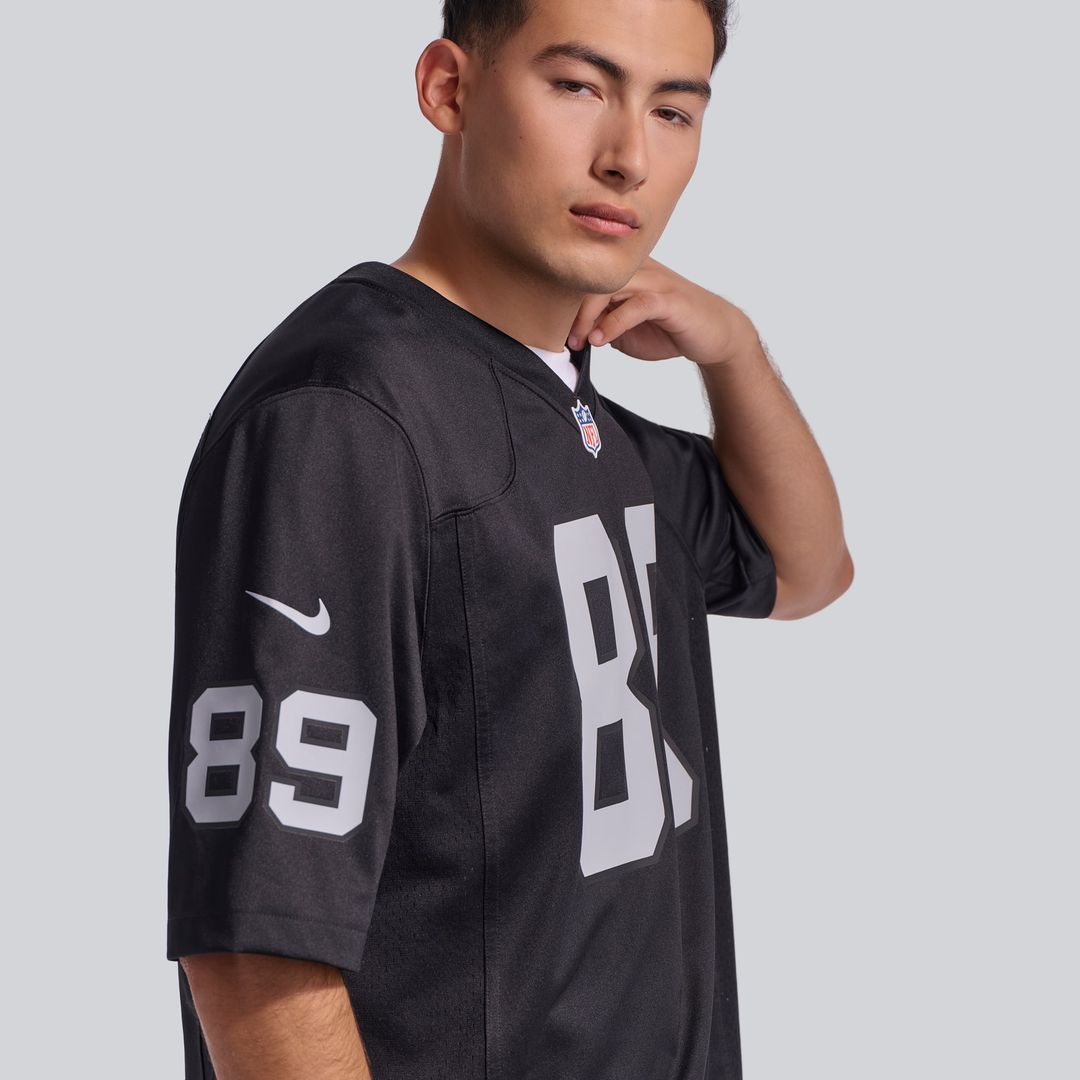 Brock Bowers Las Vegas Raiders Nike Black Player Game Jersey