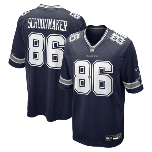 Luke Schoonmaker Dallas Cowboys Nike Navy Team Game Jersey