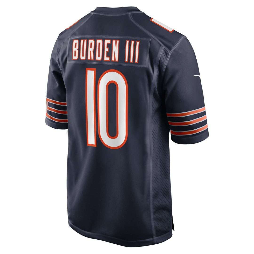 Luther Burden III Chicago Bears Nike Navy Team Game Jersey