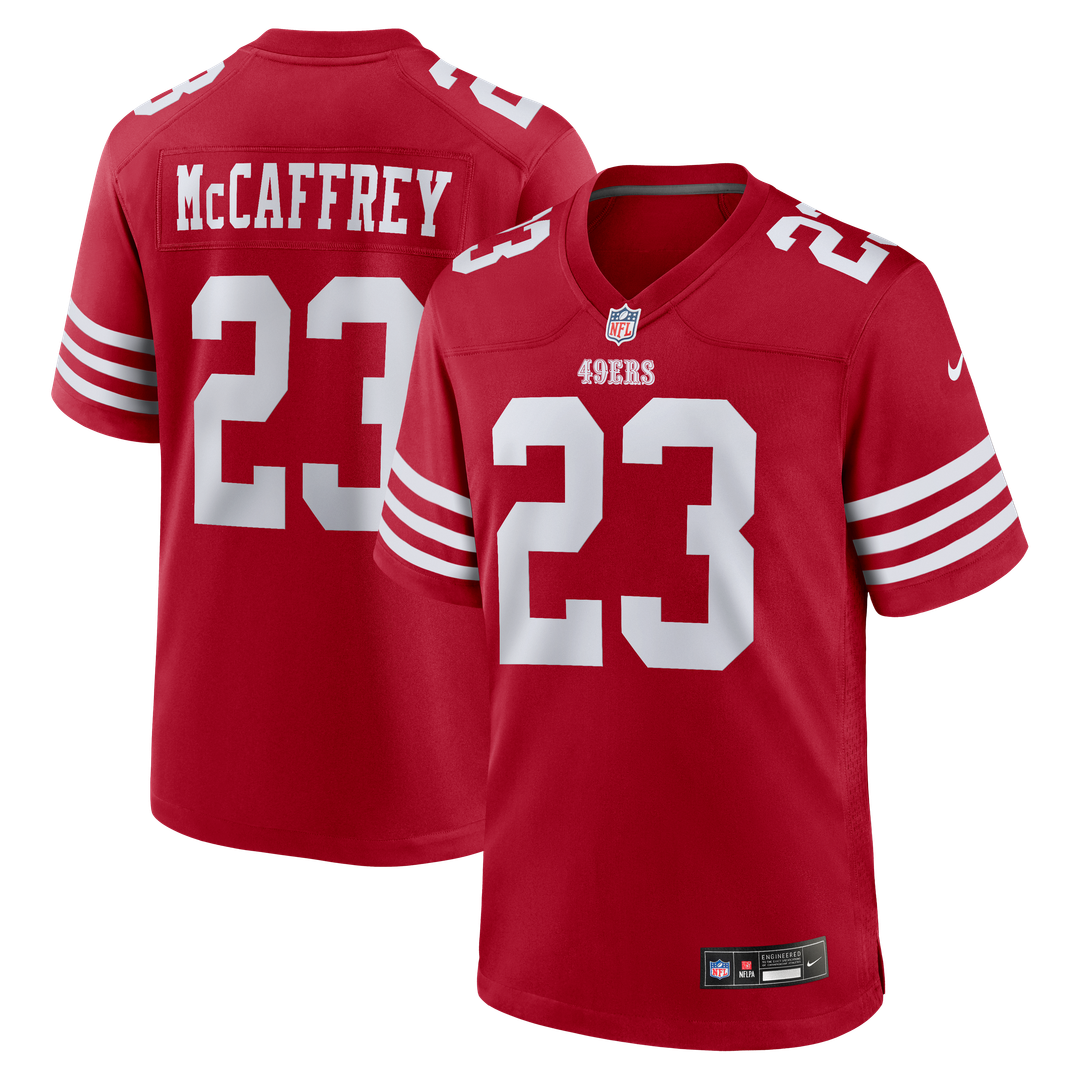 Christian McCaffrey San Francisco 49ers Nike White Game Player Jersey