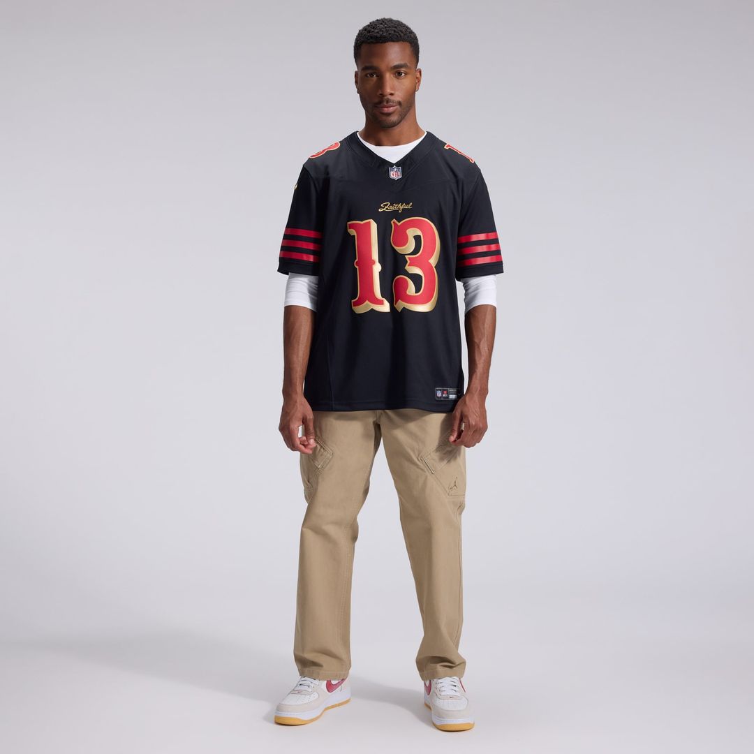 Brock Purdy San Francisco 49ers Nike Black Rivalries Collection Stitched Limited Jersey
