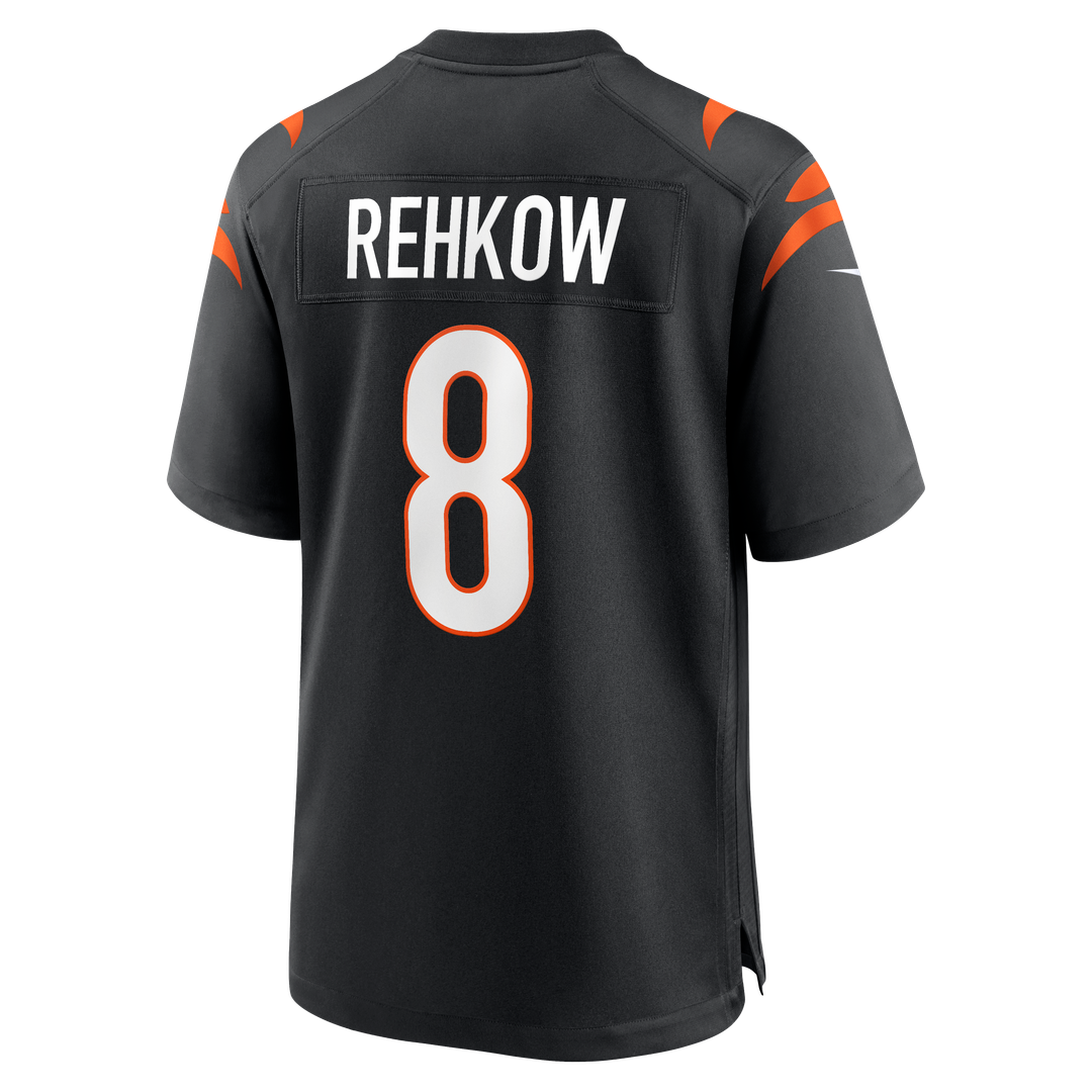 Ryan Rehkow Cincinnati Bengals Nike Black Game Jersey