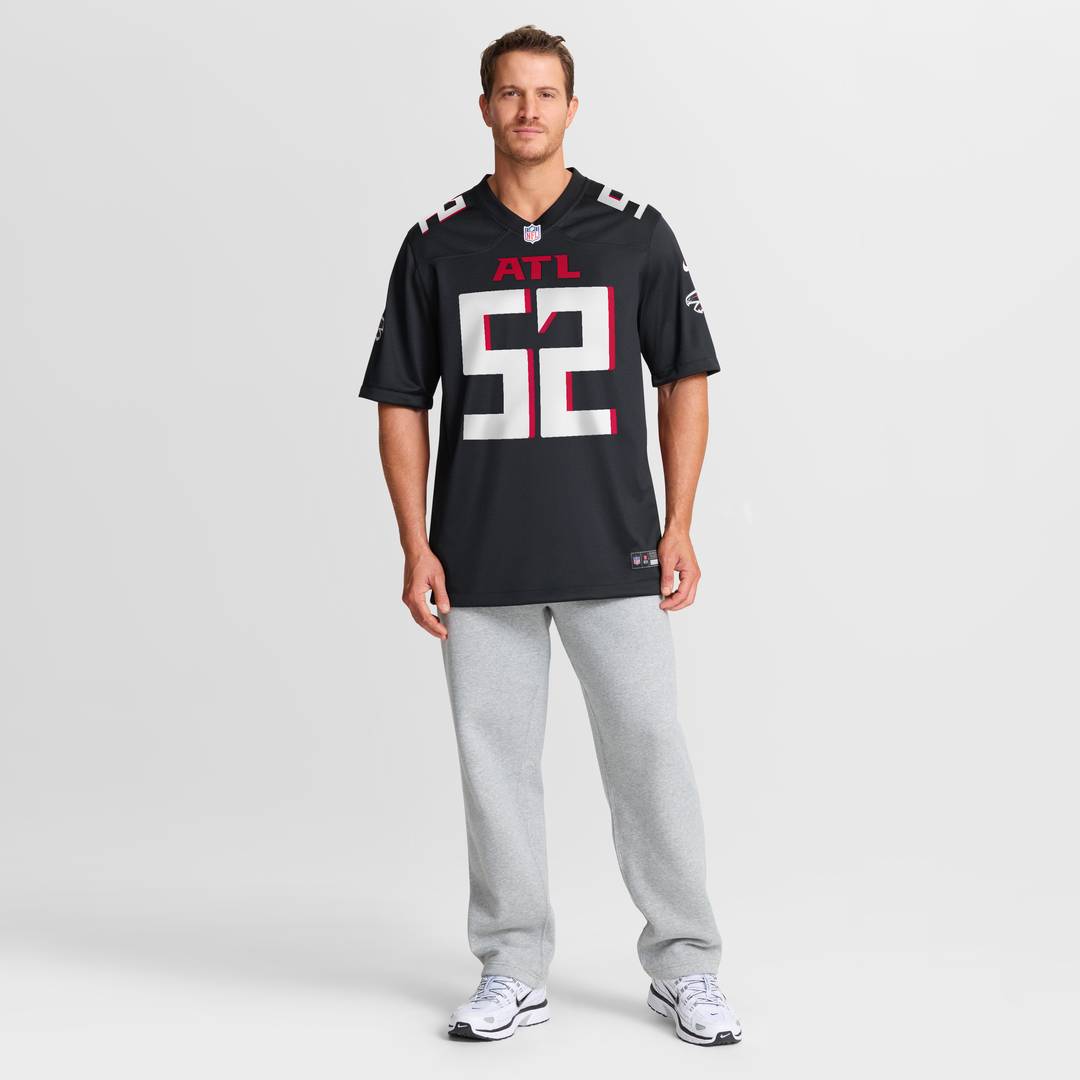 Jovaughn Gwyn Atlanta Falcons Nike Black Team Game Jersey