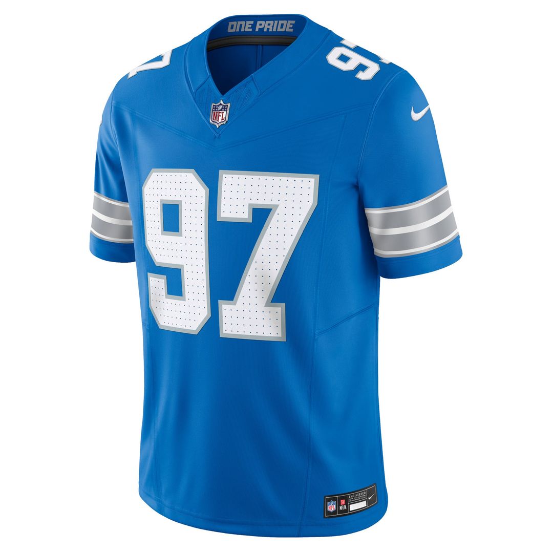 Aidan Hutchinson Detroit Lions Nike Blue Team Vapor F.U.S.E. Limited Jersey