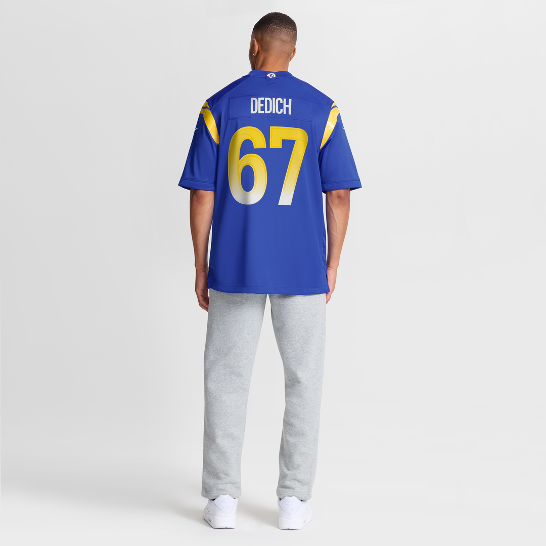 Justin Dedich Los Angeles Rams Nike Royal Game Jersey