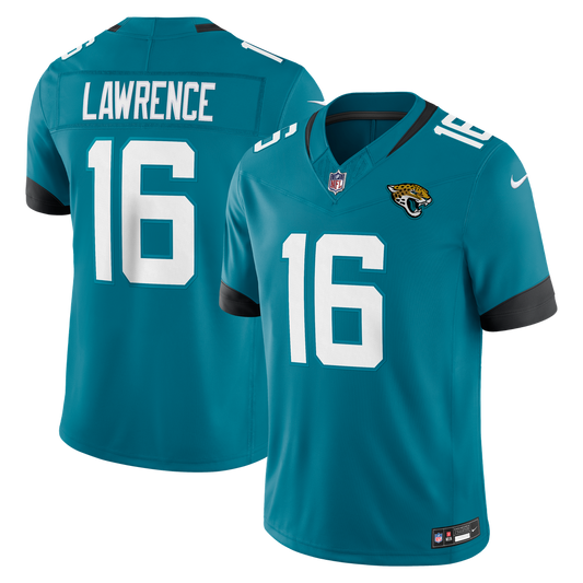 Trevor Lawrence Jacksonville Jaguars Nike Teal Team Vapor F.U.S.E. Stitched Limited Jersey
