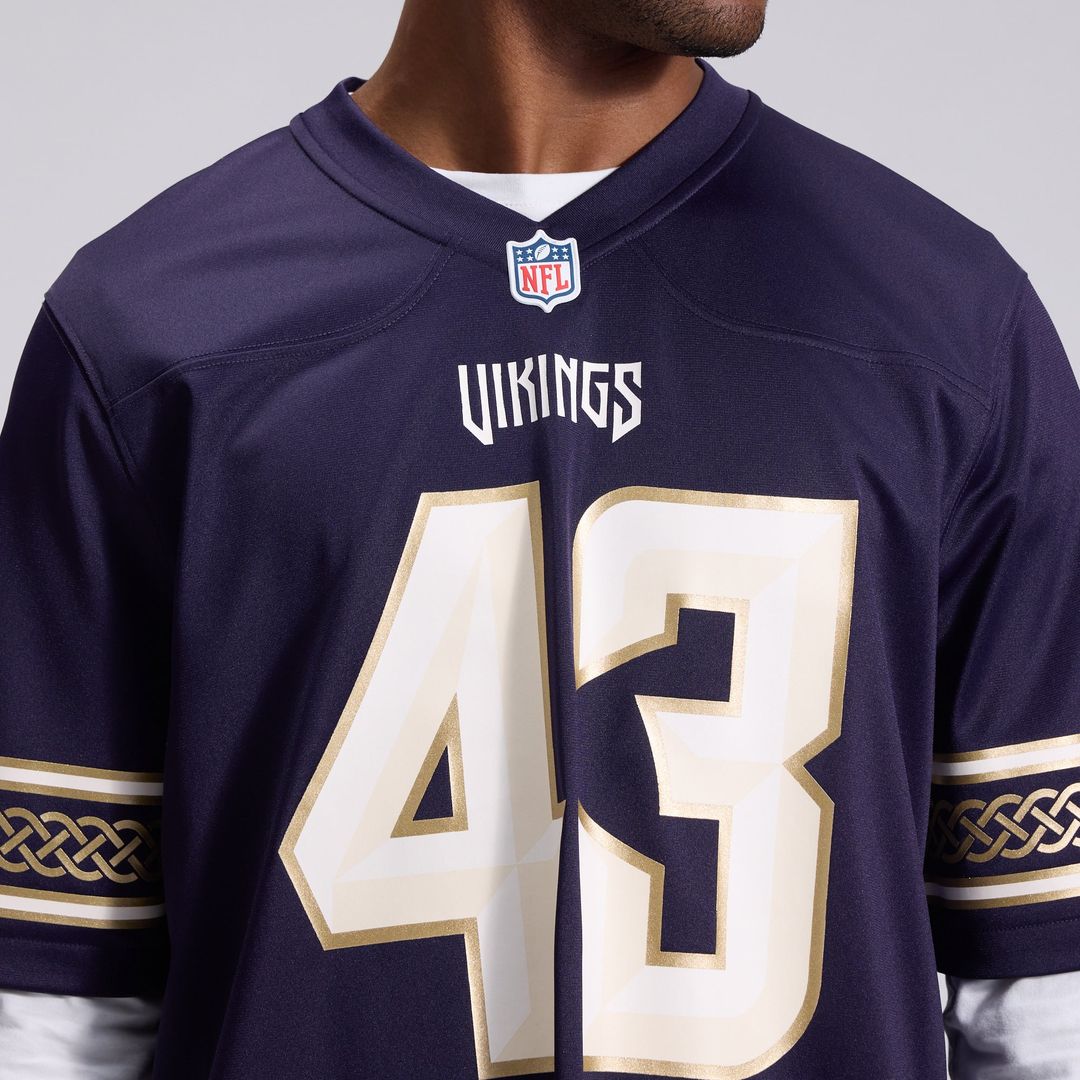 Andrew Van Ginkel Minnesota Vikings Nike Purple 2026 Rivalries Collection Game Jersey