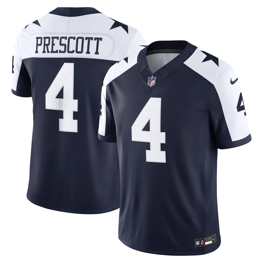 Dak Prescott Dallas Cowboys Nike Navy Alternate Vapor F.U.S.E. Stitched Limited Jersey
