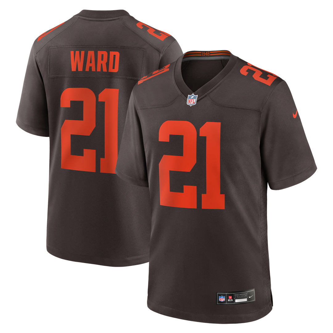 Denzel Ward Cleveland Browns Nike Brown Alpha Dawg Game Jersey