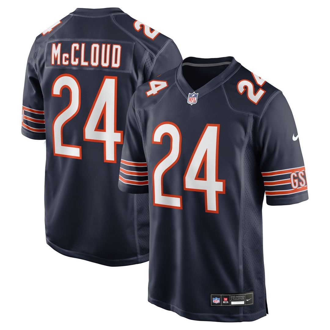 Nick McCloud Chicago Bears Nike Navy Team Game Jersey