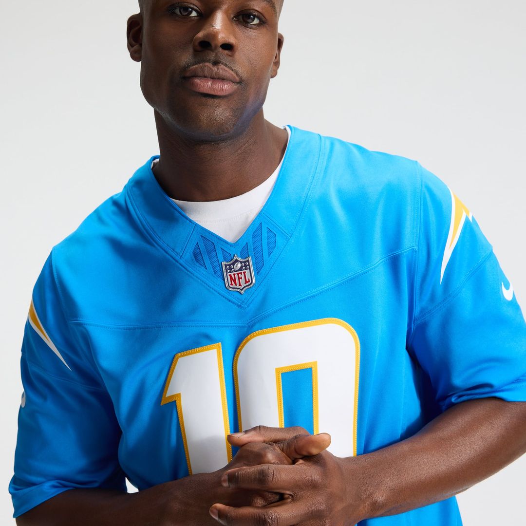 Justin Herbert Los Angeles Chargers Nike Navy Alternate Super Chargers Vapor F.U.S.E. Stitched Limited Jersey