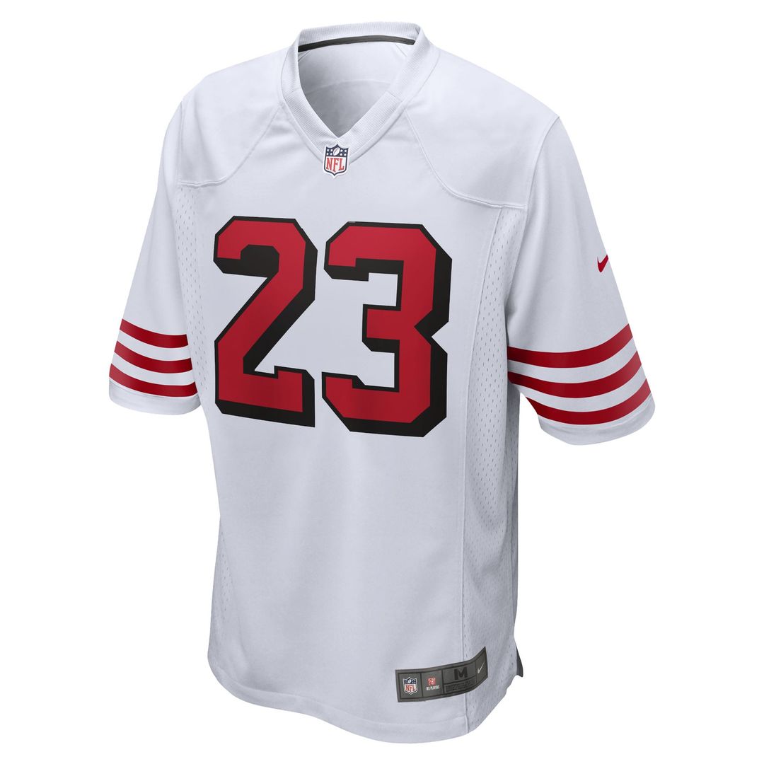 Christian McCaffrey San Francisco 49ers Nike White Game Jersey