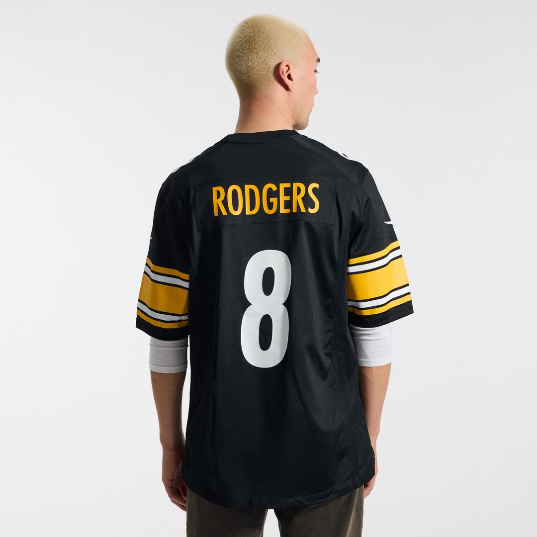 Aaron Rodgers Pittsburgh Steelers Nike White Game Jersey