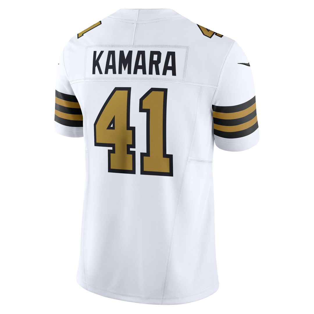 Alvin Kamara New Orleans Saints Nike White Alternate Vapor F.U.S.E. Limited Jersey