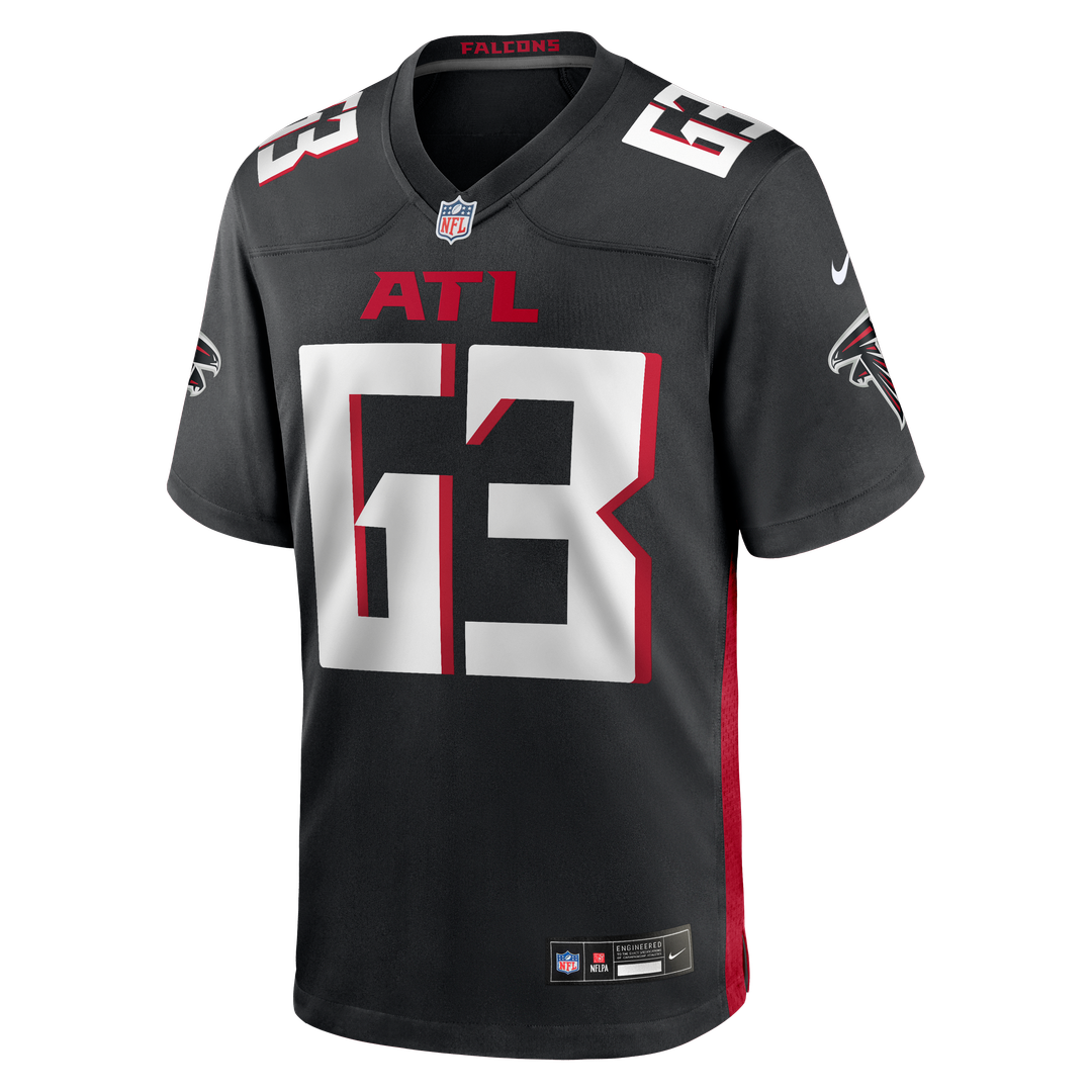 Chris Lindstrom Atlanta Falcons Nike Black Game Jersey