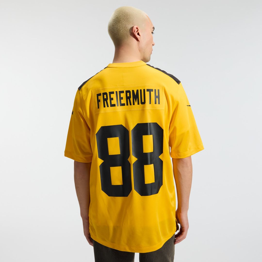 Pat Freiermuth Pittsburgh Steelers Nike Gold Alternate 1933 Throwback Game Jersey