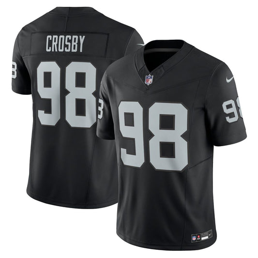 Maxx Crosby Las Vegas Raiders Nike Black Vapor F.U.S.E. Limited Jersey