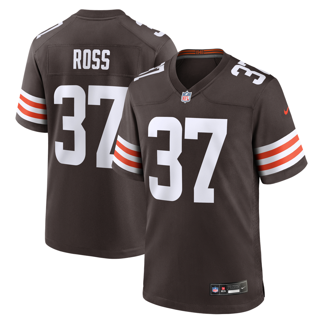 D'Angelo Ross Cleveland Browns Nike Brown Team Game Jersey