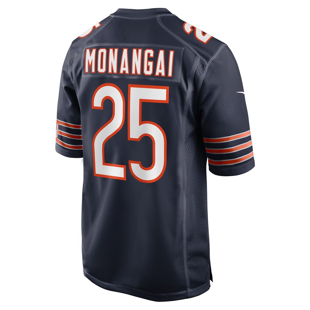 Kyle Monangai Chicago Bears Nike Navy Team Game Jersey