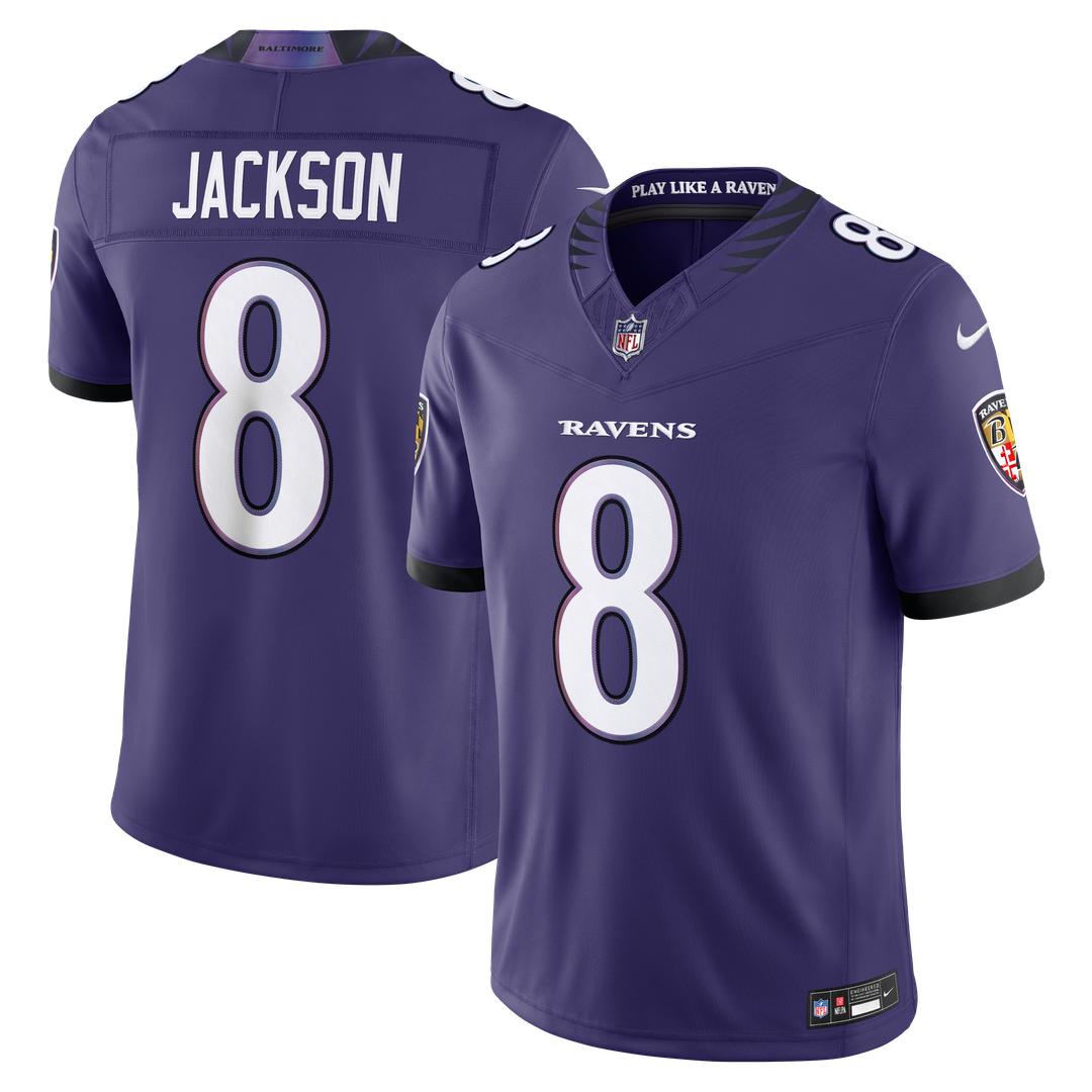 Lamar Jackson Baltimore Ravens Nike White Vapor F.U.S.E. Stitched Limited Jersey