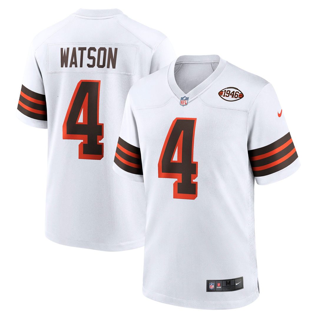 Deshaun Watson Cleveland Browns Nike White Alternate Game Jersey