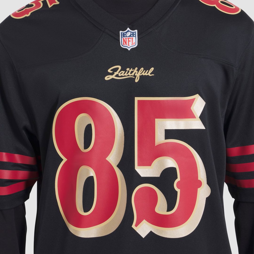George Kittle San Francisco 49ers Nike Black Rivalries Collection Game Jersey