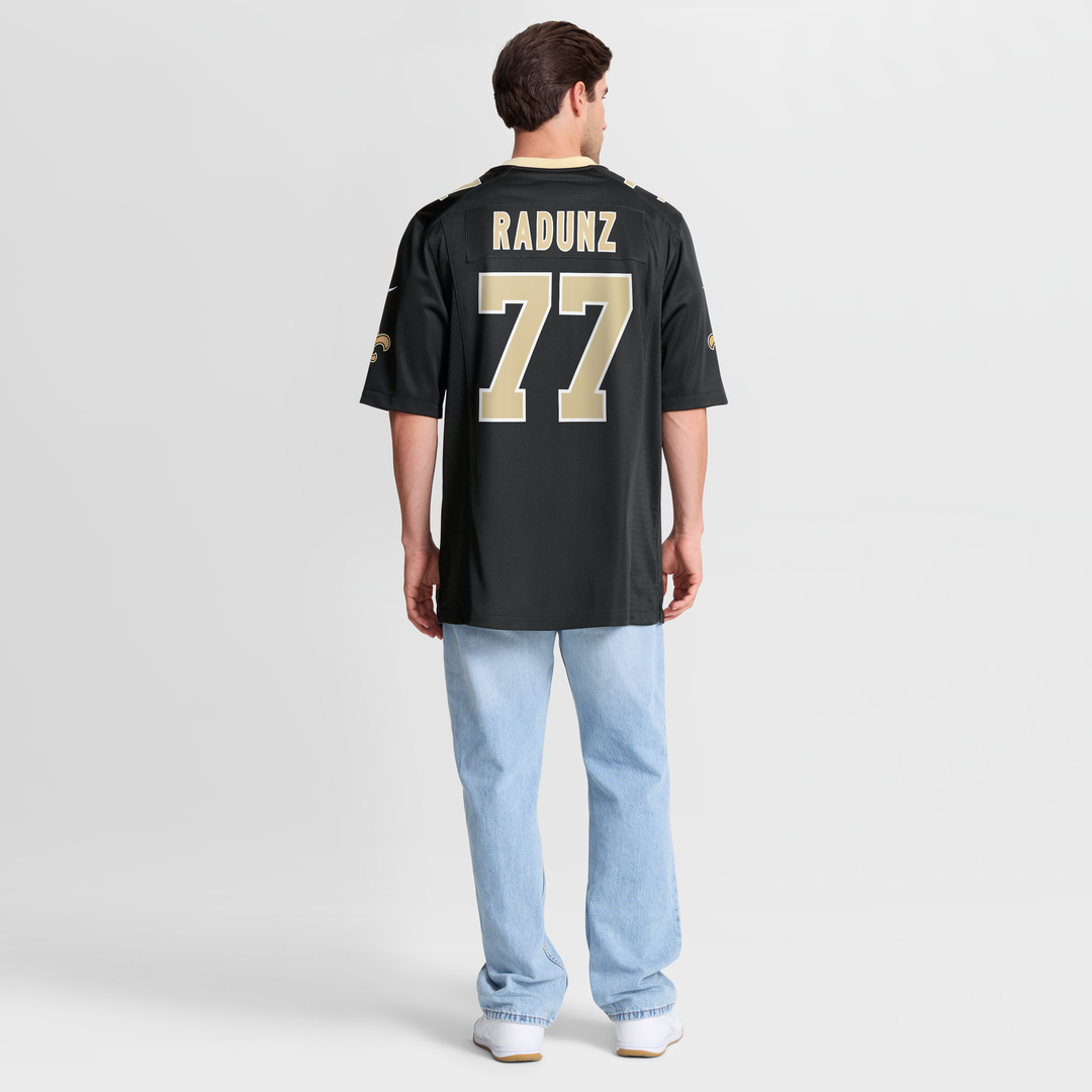 Dillon Radunz New Orleans Saints Nike Black Team Game Jersey