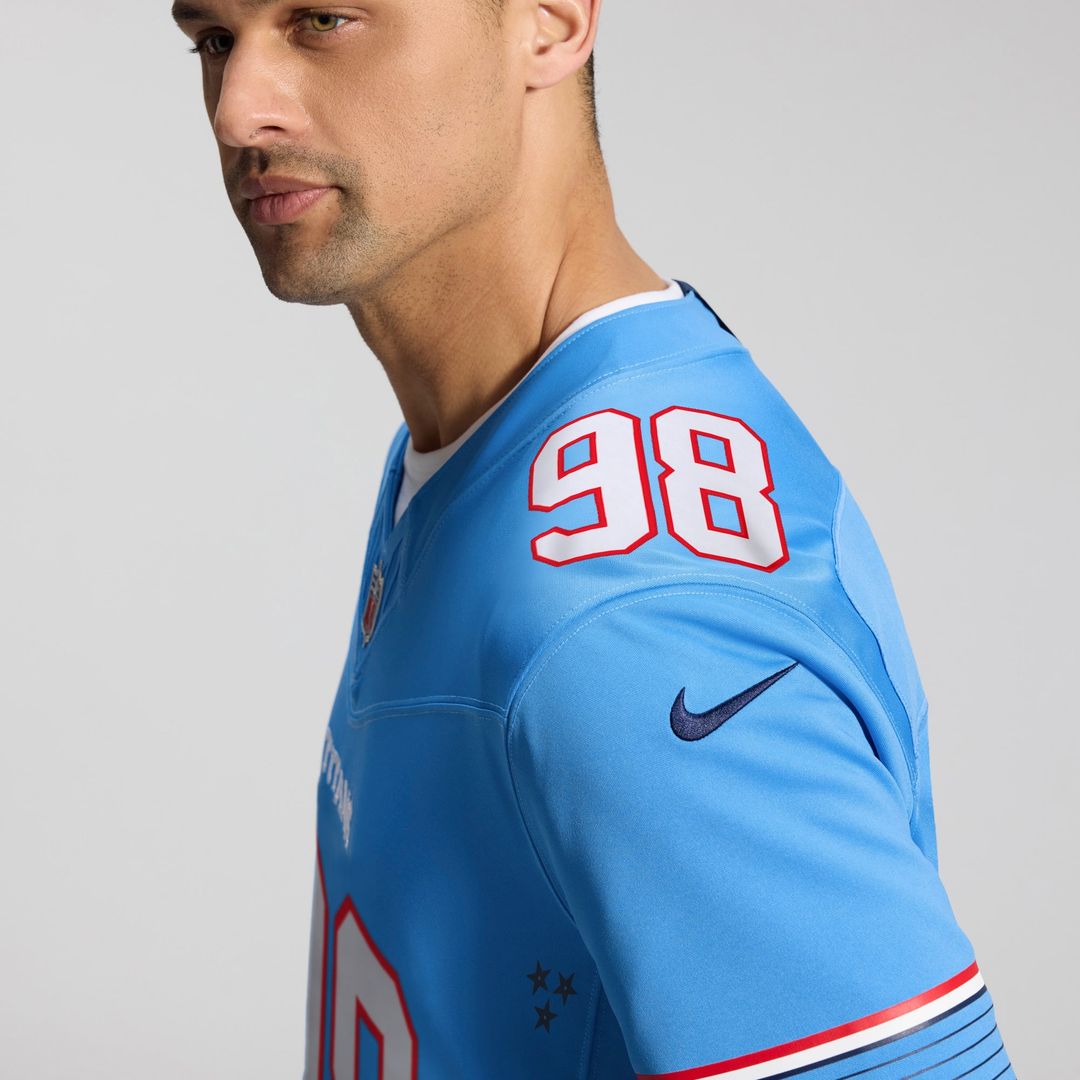 Jeffery Simmons Tennessee Titans Nike White Vapor F.U.S.E. Stitched Limited Jersey