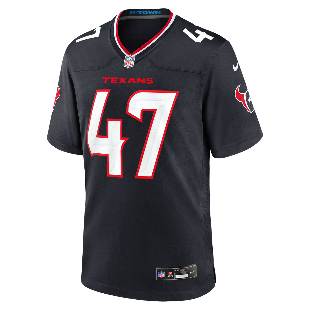 Louis Hansen Houston Texans Nike Navy Team Game Jersey