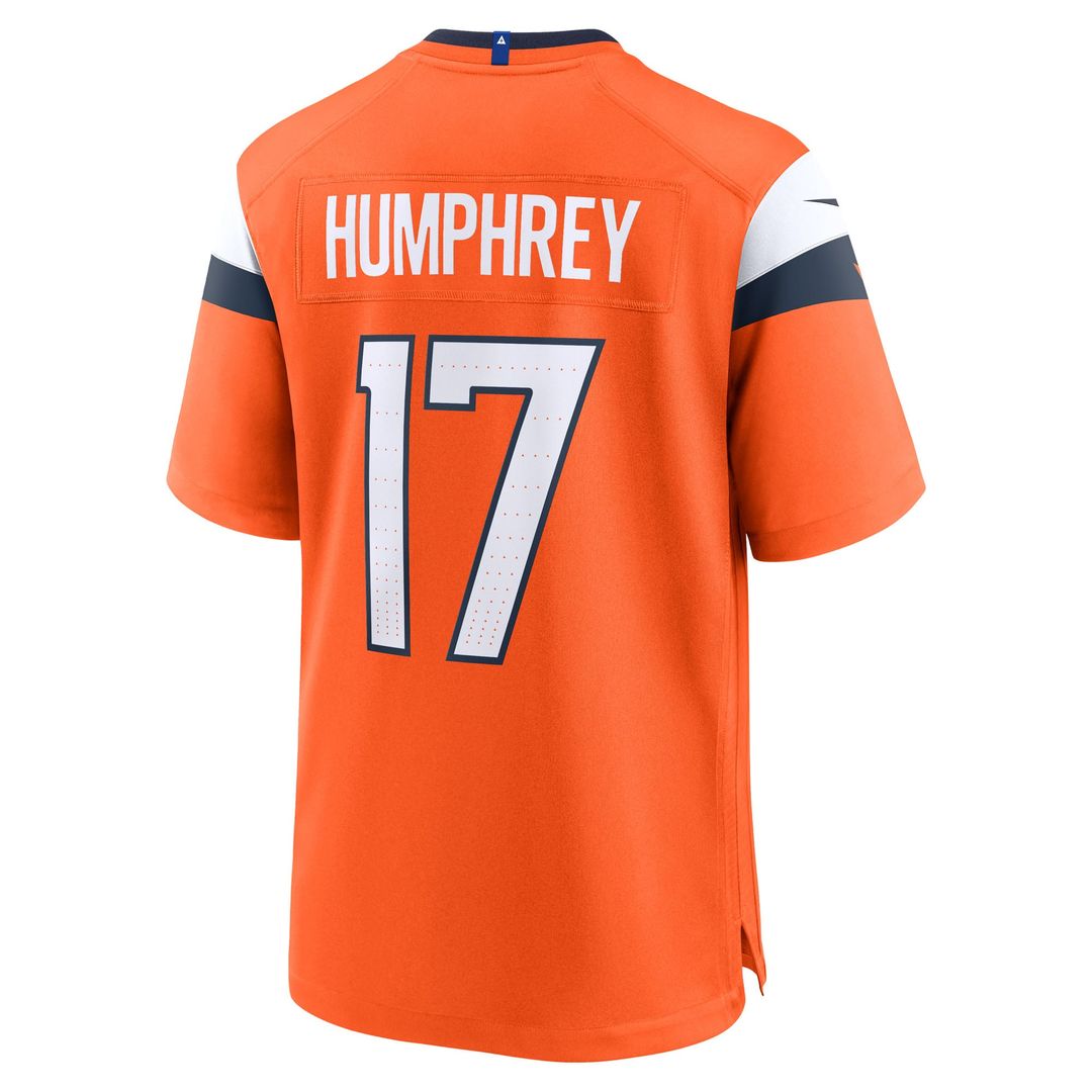 Lil'Jordan Humphrey Denver Broncos Nike Orange Team Game Jersey