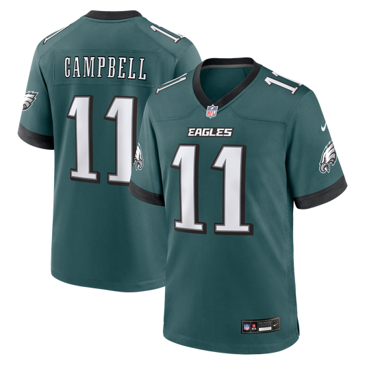 Jihaad Campbell Philadelphia Eagles Nike Midnight Green Team Game Jersey